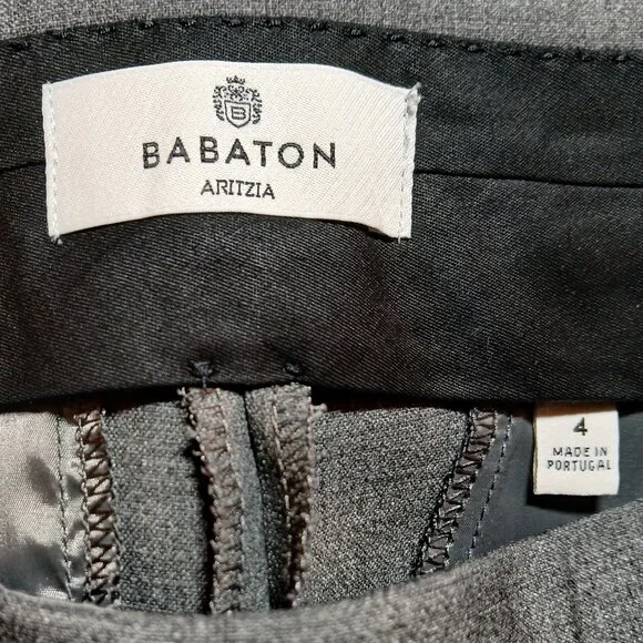 BABATON ARITZIA Dark Gray High Waist Dress Trousers Like new. - Picture 8 of 9